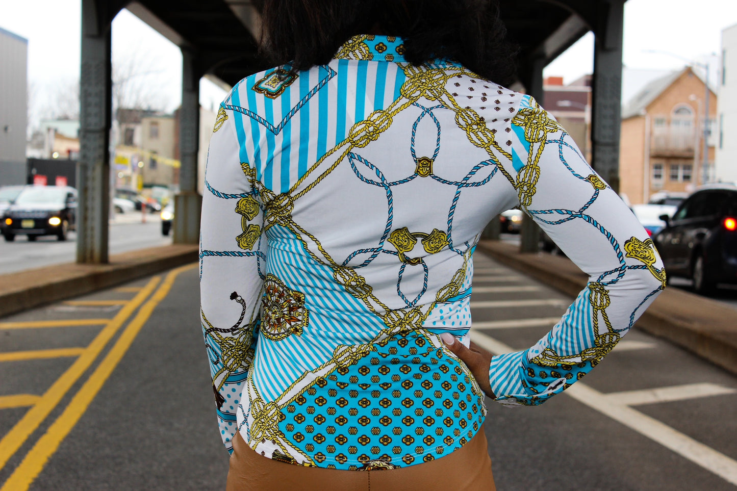 Gold Chains Button Up