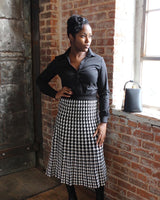 Bout' My Business Houndstooth Skirt