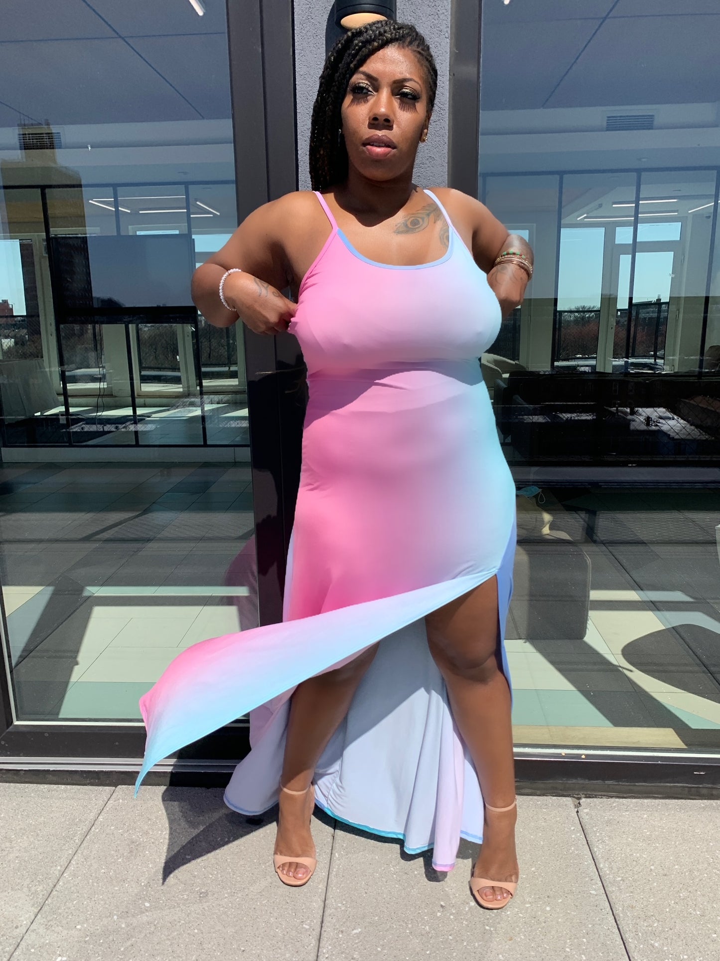 Pretty in Pastel Dress (Full Figure)