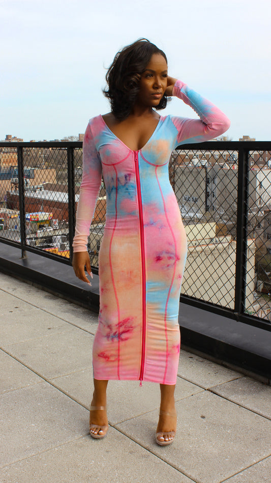 Cotton Candy Dreams Midi Dress