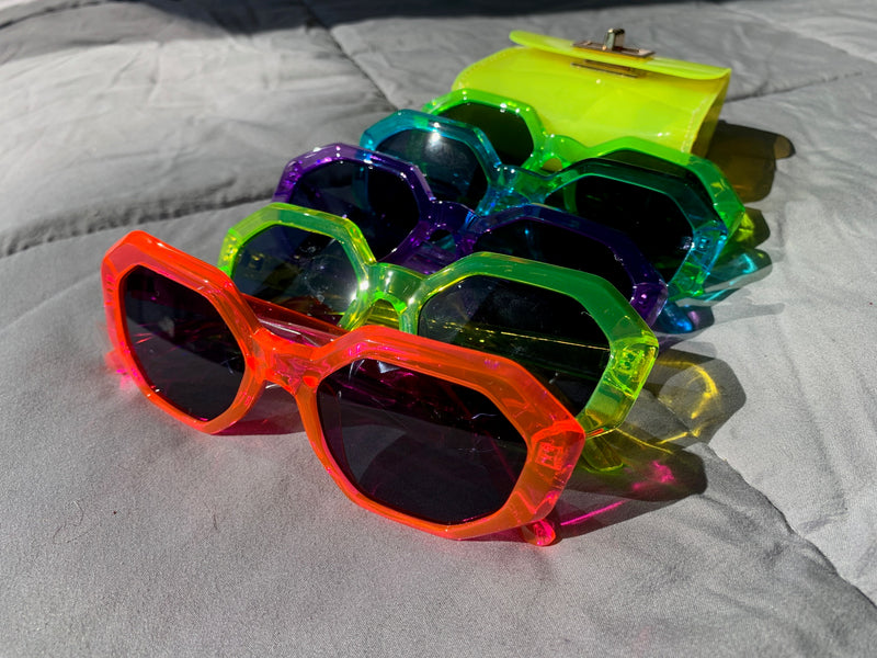 Neon Now or Later Sunglasses