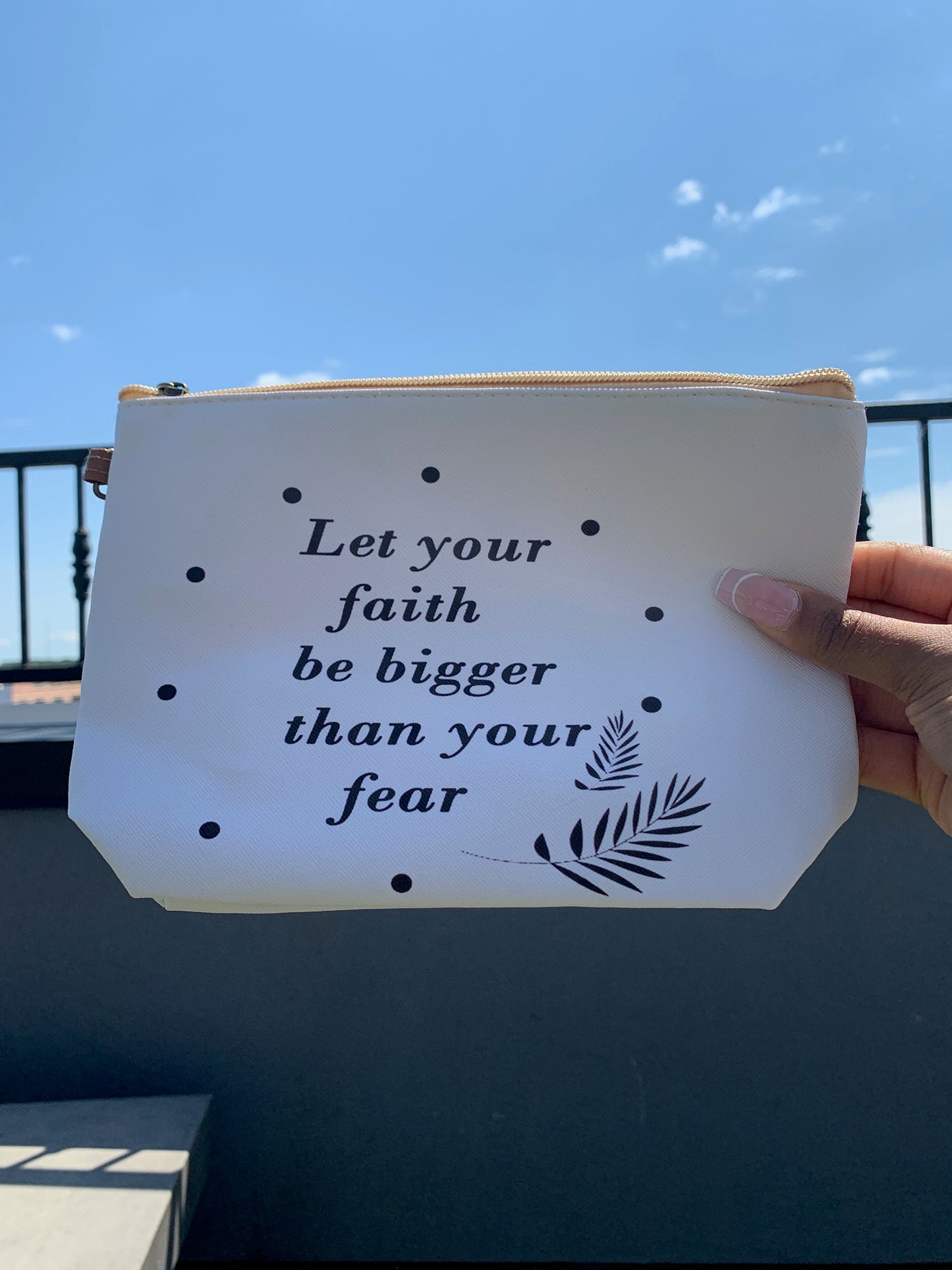 Faith Bigger than Fear Pouch