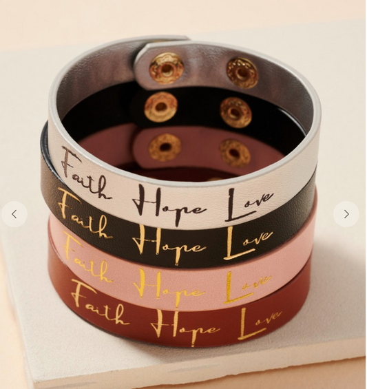 Faith + Hope + Love Bracelets